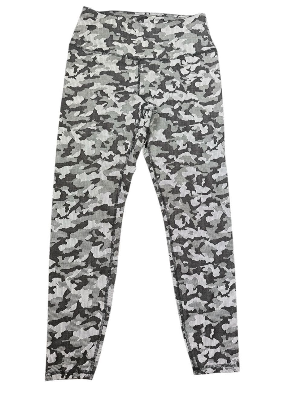 Spyder Active Women's Gray Black Camo Leggings Medium High Rise Athletic Pants